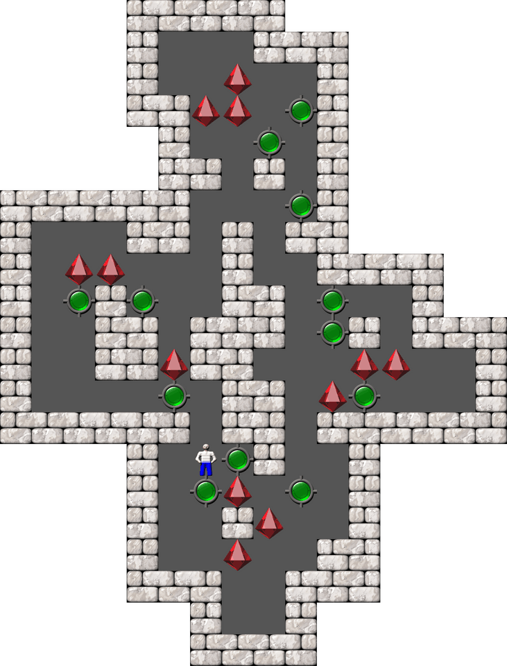 Sokoban 12 Blocks level 9